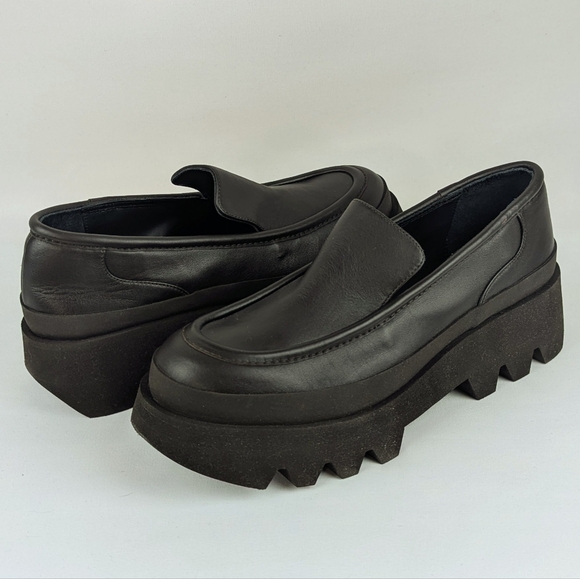 Paloma Barceló Teseo Iris Saw Edge Platform Loafer Moka Brown EU41 US 10.5 NIB - Picture 1 of 15